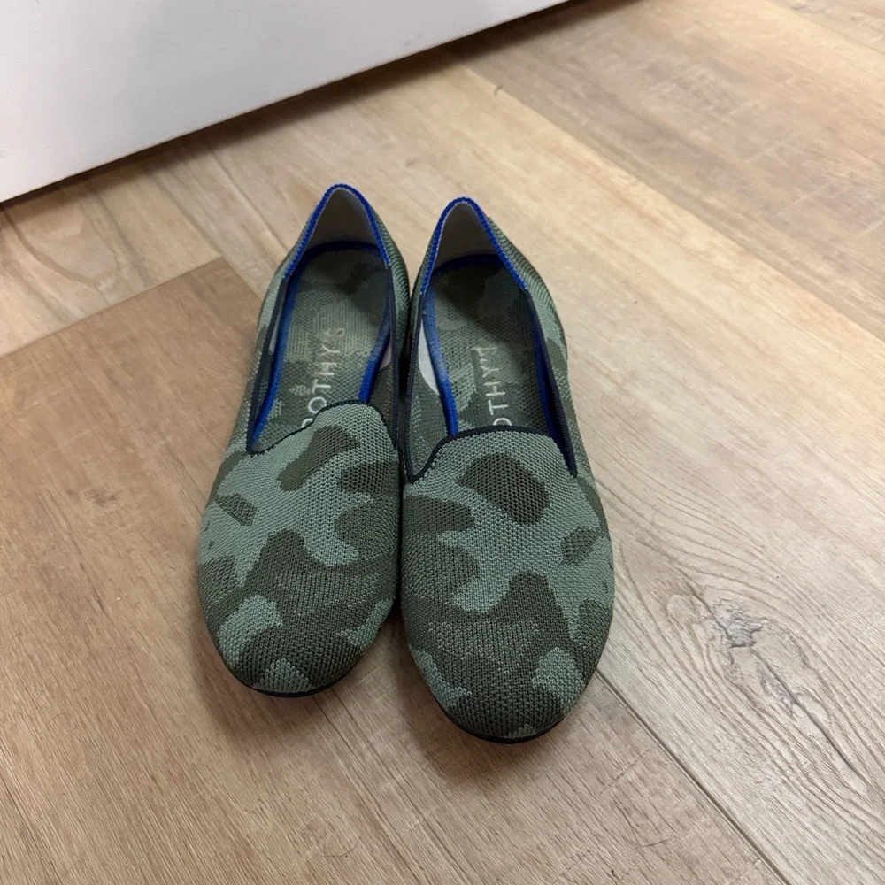 Rothy’s The Loafer Olive Green Camo Women’s Size 7